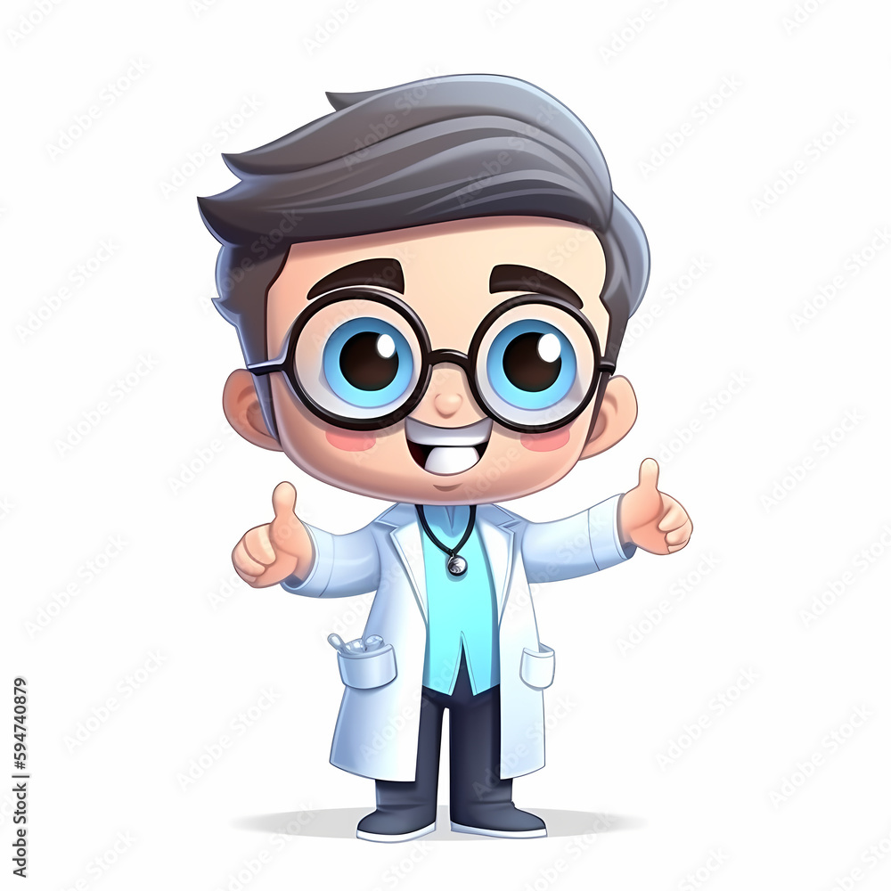 Doctor illustration. Generative AI