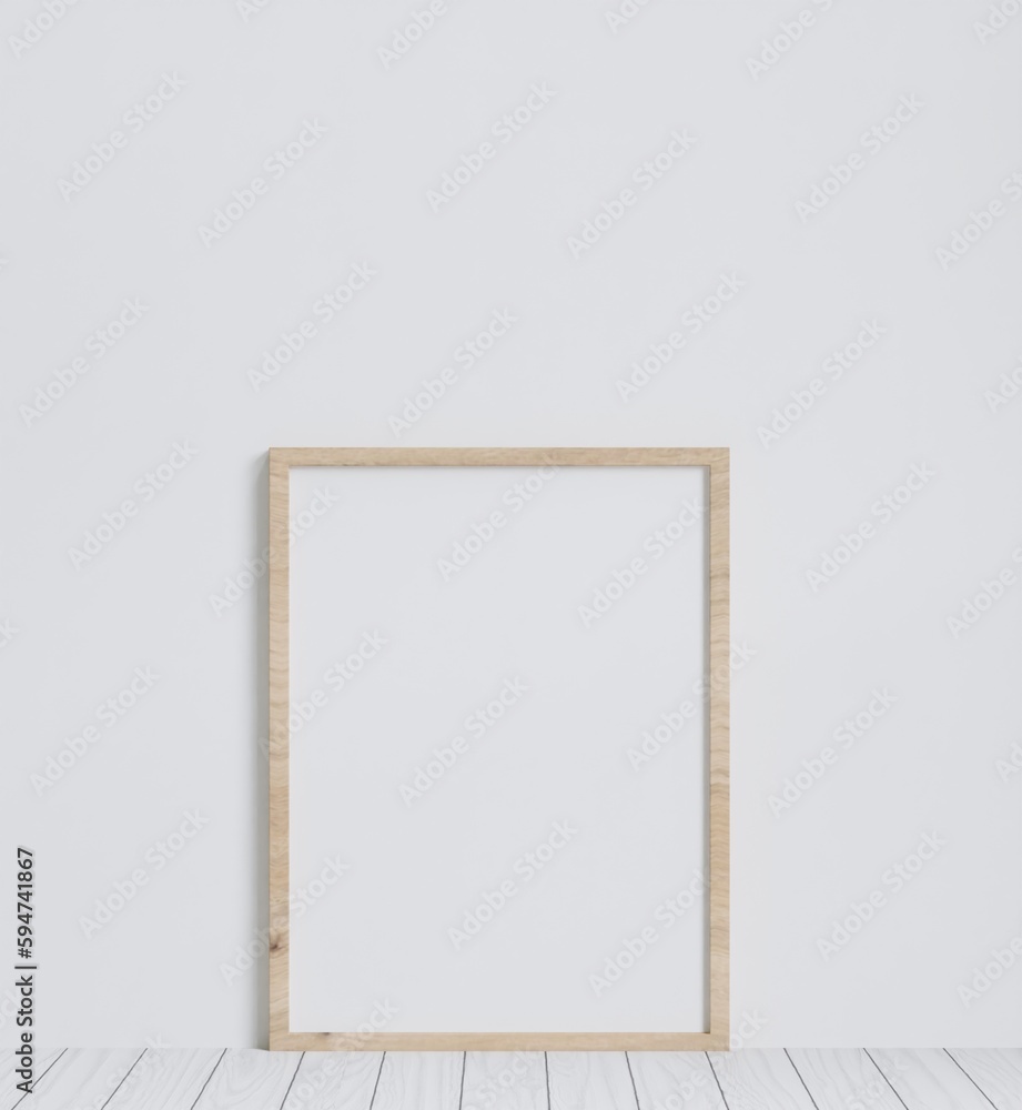 3D rendering minimal style living room frame for mockup and empty wall copy space 3D rendering minimal style living room frame for mockup and empty wall copy space