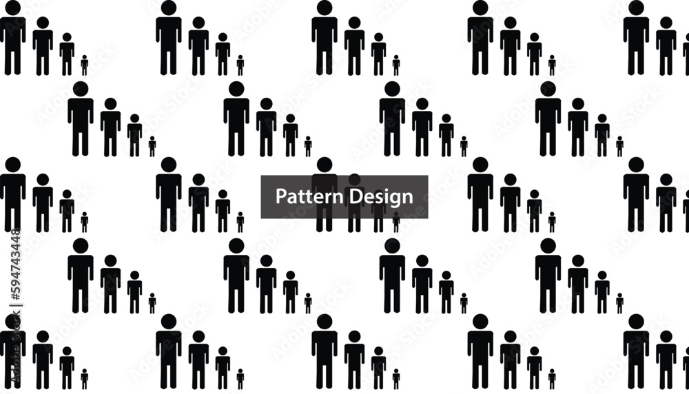 People seamless pattern design of cartoon characters . Vector illustration . People seamless pattern design of cartoon characters . Vector illustration .