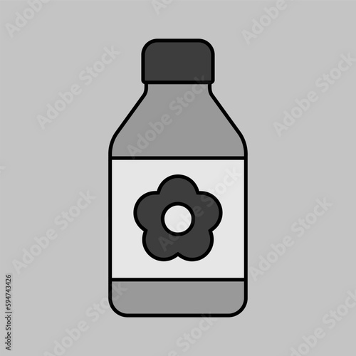 Garden packing bottle of fertilizer vector icon