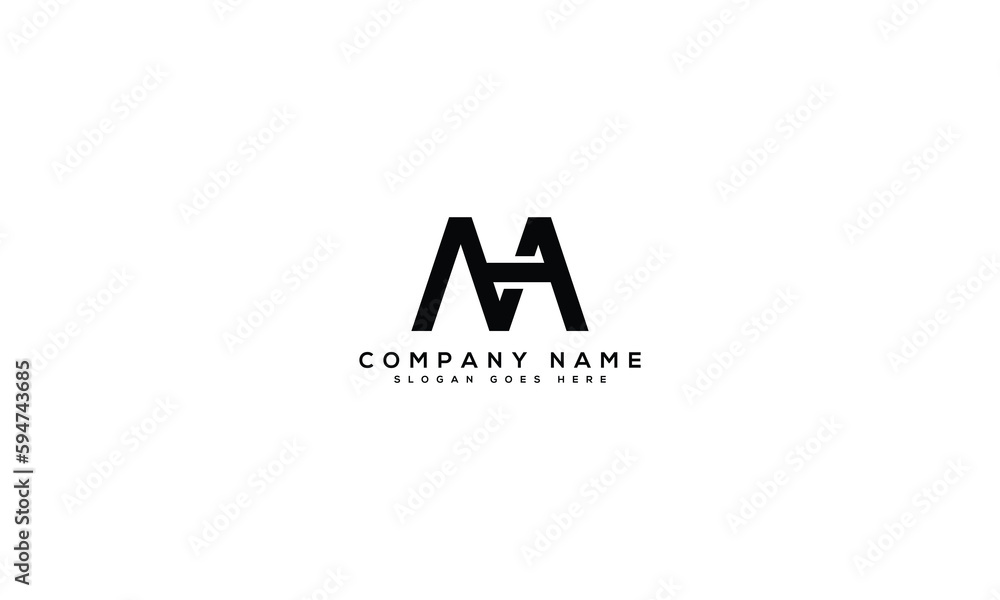 MH or MHA letter mark abstract vector logo design template. MH or MHA icon design MH or MHA letter mark abstract vector logo design template. MH or MHA icon design