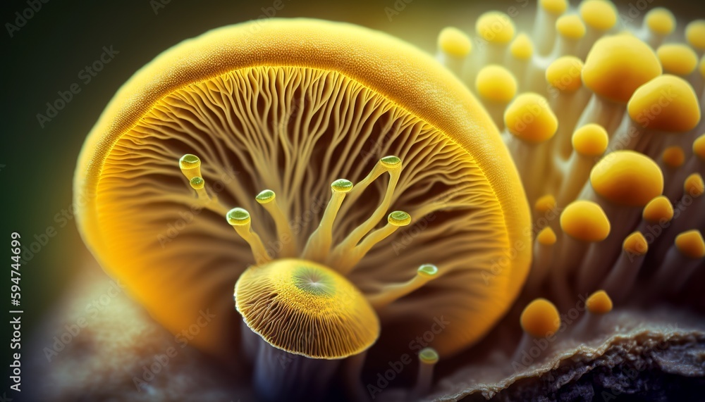 micro, macro close-up of a fungus micro, macro close-up of a fungus