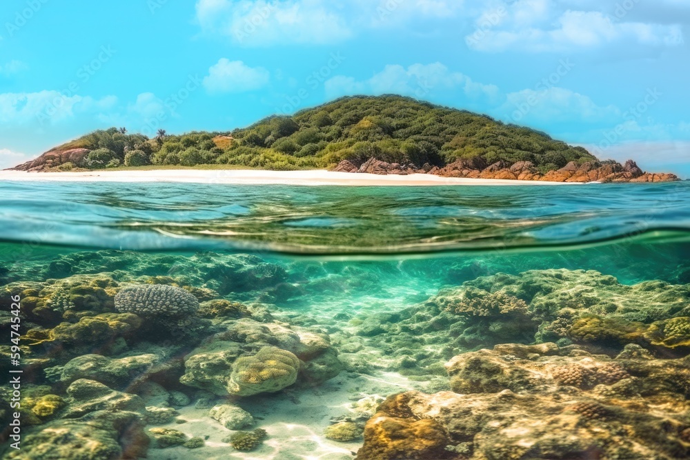 The water is clear and the coral is clear and the water is clear Generative AI The water is clear and the coral is clear and the water is clear Generative AI
