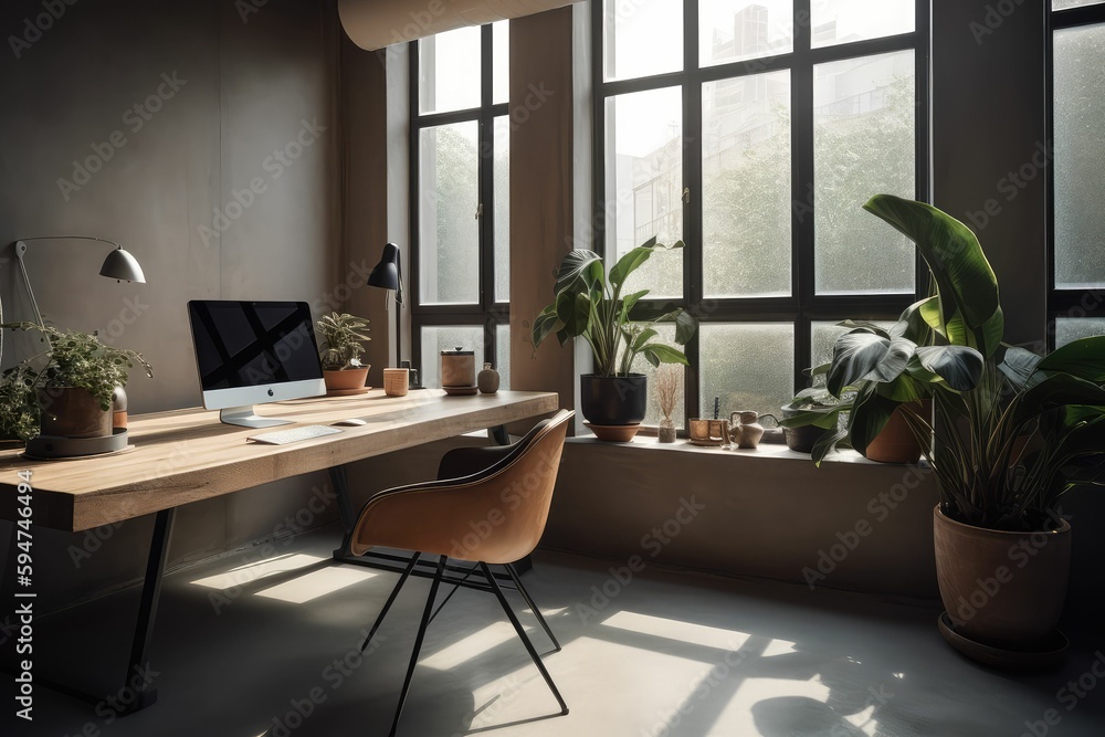 Fototapeta premium Enhancing Workspace Efficiency and Productivity with Generative AI