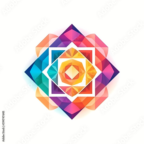 Kaleidoscope | 2D Colorful Flat Clipart Logo Flaticon