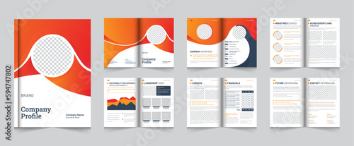 Editable Pages Company Profile Brochure Layout Template Design