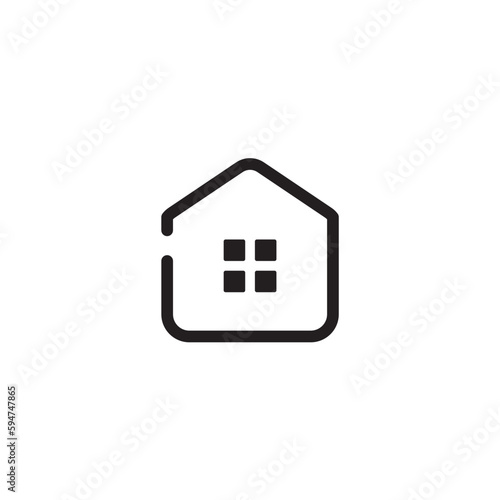 House icon home button for app web logo banner poster icon - SVG File © kitti