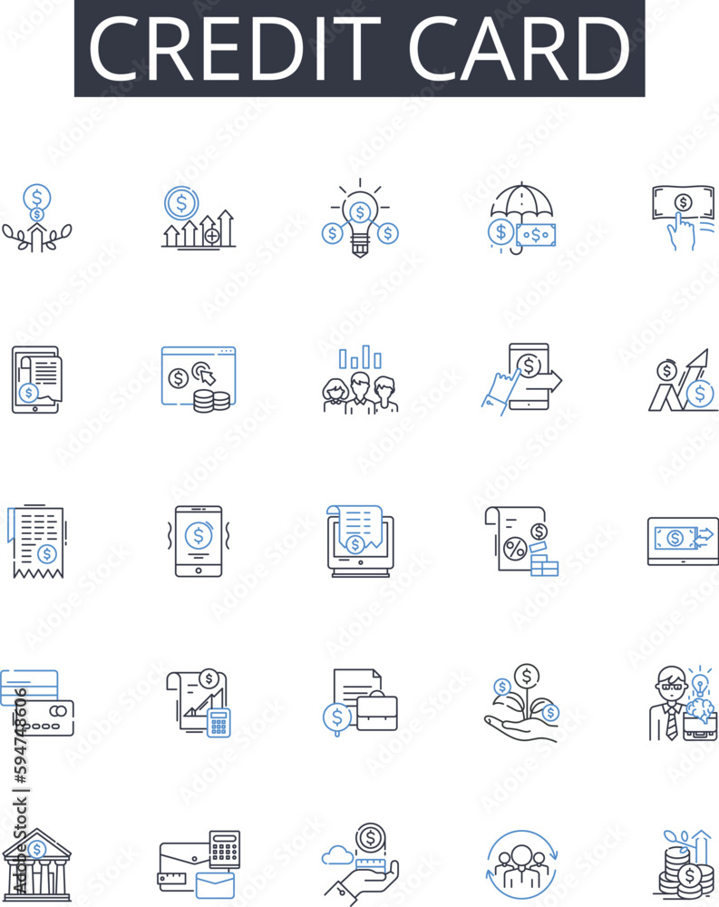 Credit card line icons collection. Debit card, Bank account, Payment method, Plastic my, Line of credit, Interest rate, Cashless payment vector and linear illustration. Digital wallet,Charge card Credit card line icons collection. Debit card, Bank account, Payment method, Plastic my, Line of credit, Interest rate, Cashless payment vector and linear illustration. Digital wallet,Charge card