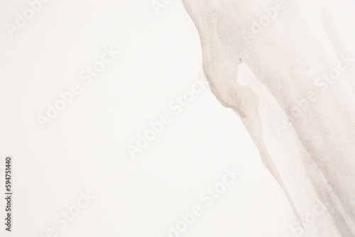 Pastel and light purple waves on the left side on white isolated background