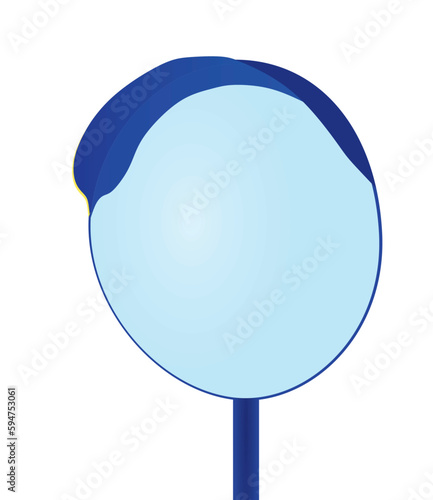 Photos Road convex mirror. vector illustration