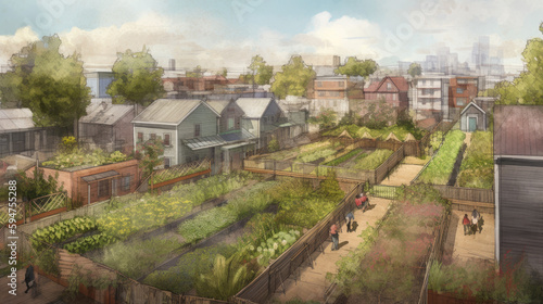 Urban farming and sustainable agriculture © Marton