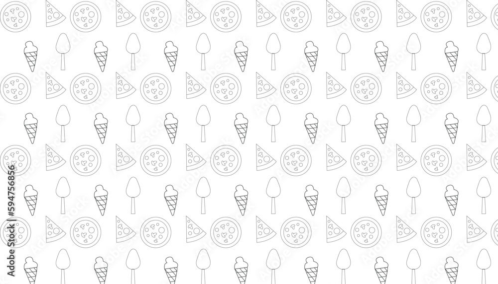 Fast food seamless pattern design on background . Vector illustration . Fast food seamless pattern design on background . Vector illustration .