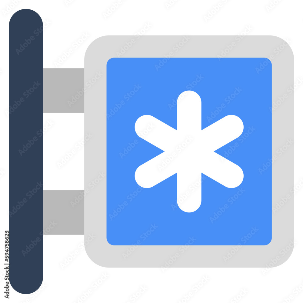 Fototapeta premium An icon design of medical board