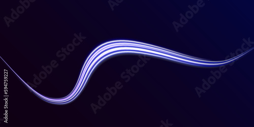 Abstract laser beams of light. Motion pattern for banner or poster design background idea. Chaotic neon rays of light. Blue light streak, fiber optic, speed line, futuristic background vector.