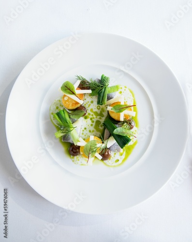 Fotografia Vegetarian dish, restaurant quality food