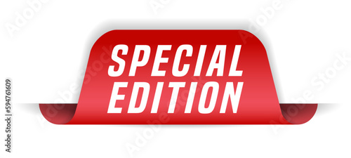 Colorful vector flat design banner special edition. This sign is well adapted for web design.