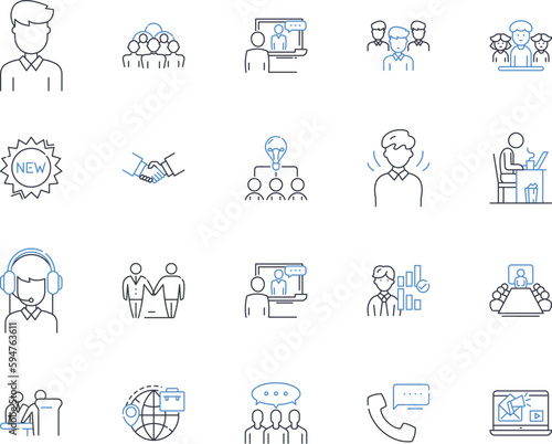 flea market line icons collection. Vintage, Bargain, Antiques, Thrift, Secondhand, Collectibles, Retro vector and linear illustration. Trinkets,Flea,Eclectic outline signs set