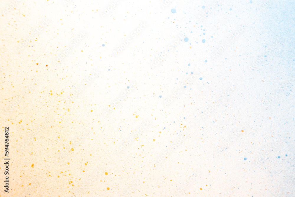 above view blue paints on white surface artist photo bright art painting frame horizontal color exhibition