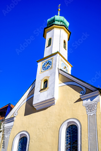 historic buildings at the old town of Murnau am Staffelsee photo