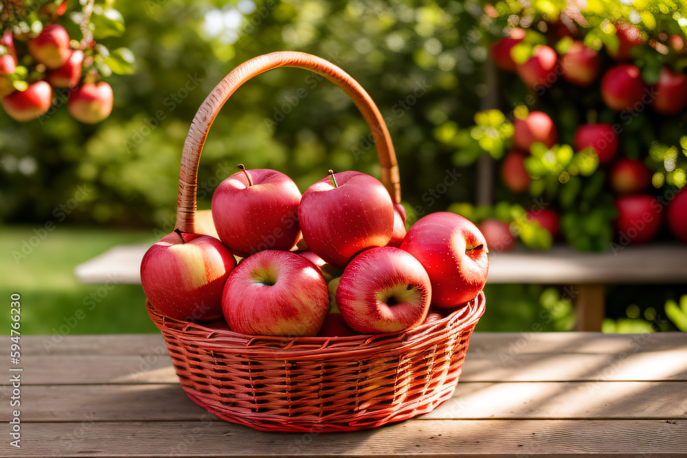 red apples in a basket red apples in a basket