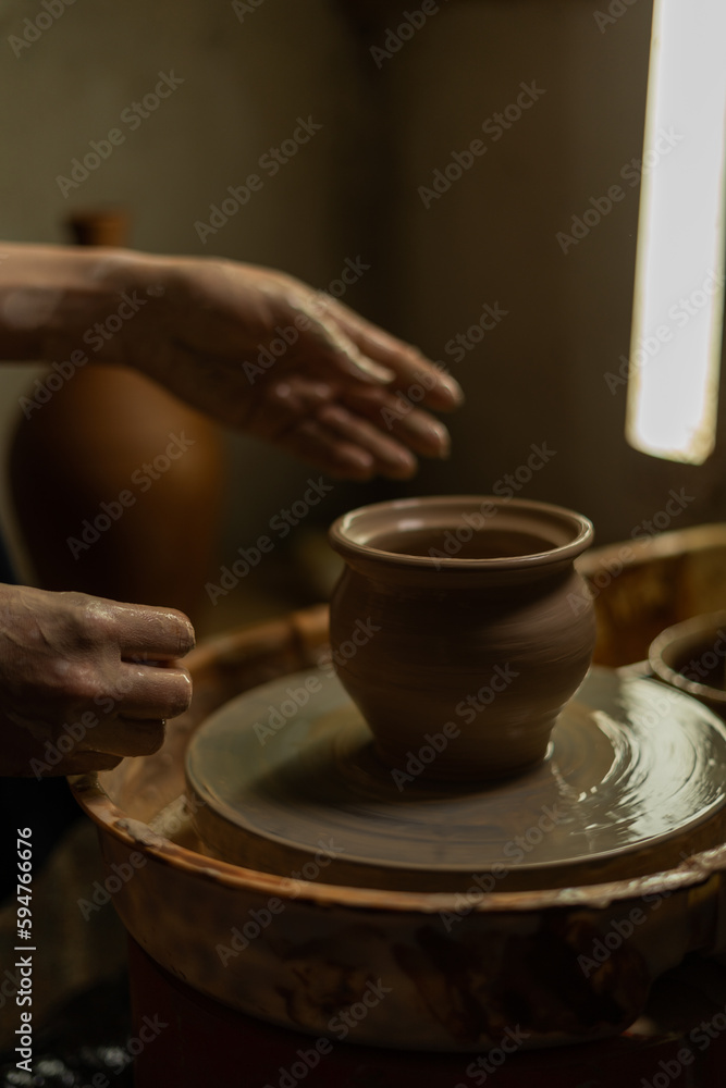 a potter creates handmade handicrafts a potter creates handmade handicrafts