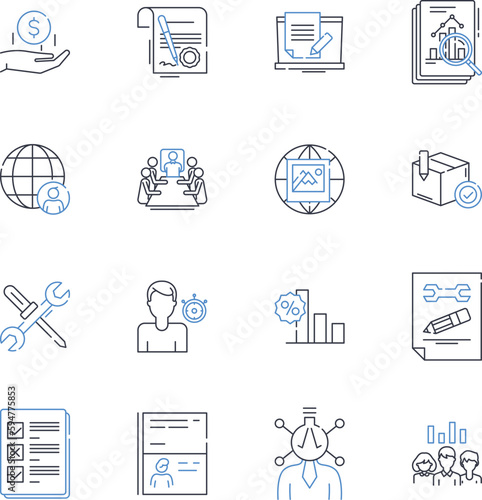 Profit line icons collection. revenue, gain, income, yield, return, surplus, advantage vector and linear illustration. margin,bounty,reward outline signs set