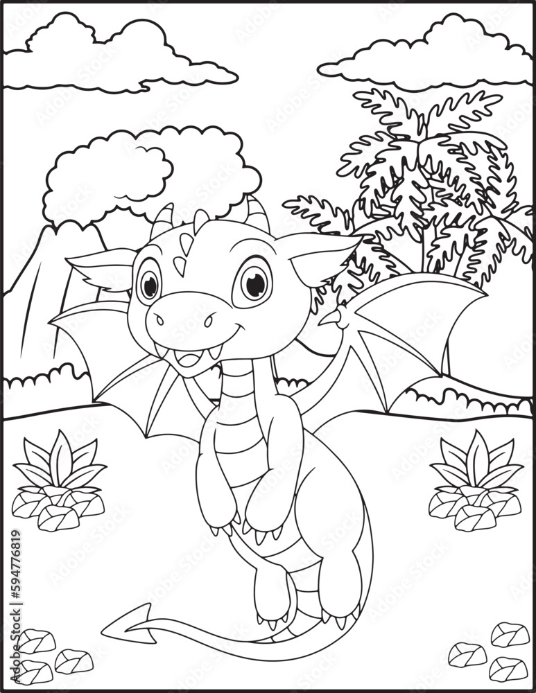 Dragon Coloring Pages For Kids