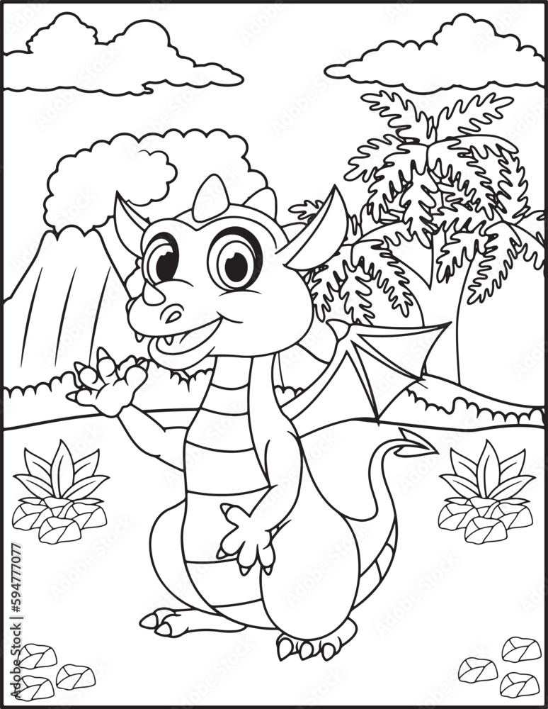 Dragon Coloring Pages For Kids