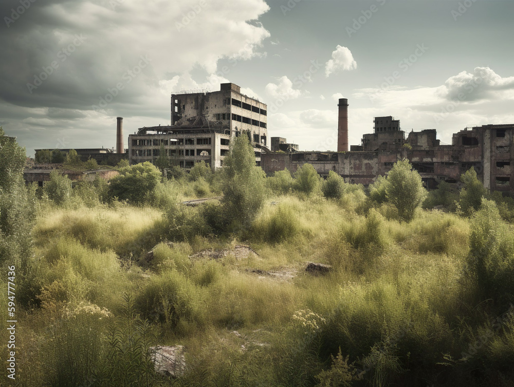  Abandoned Industrial Site: A Melancholic Landscape