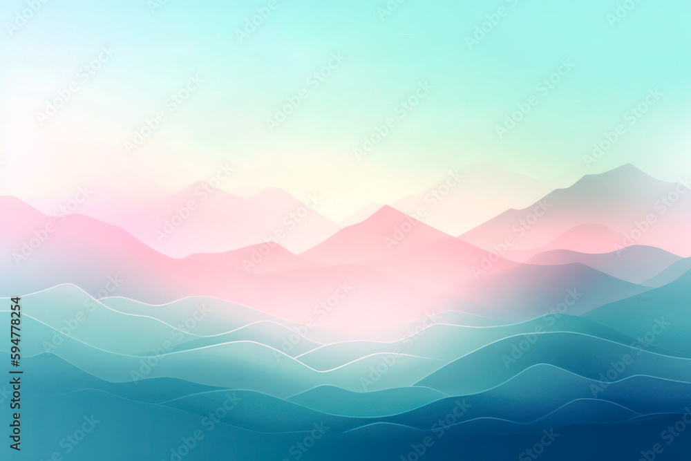 Soft pastel colors as background. Generative AI.
