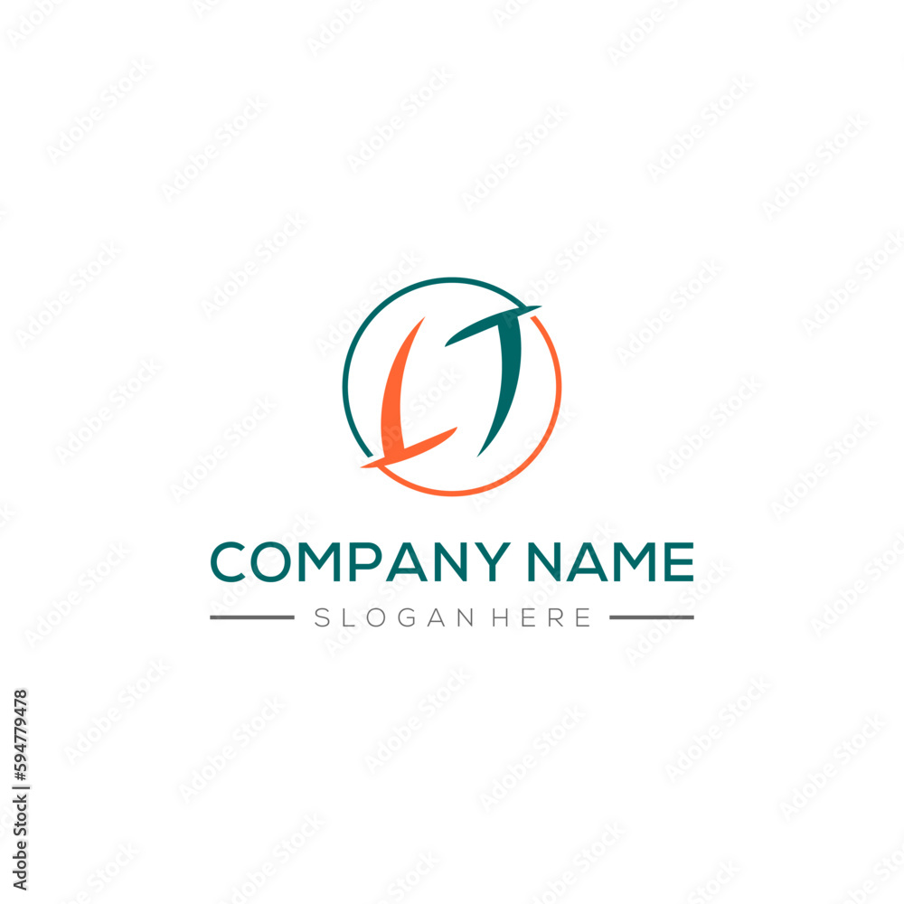 Technology business logo with a circle template Technology business logo with a circle template