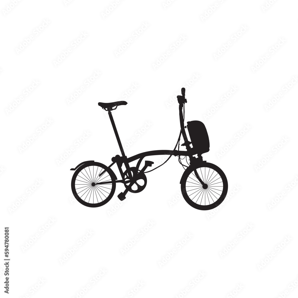 bicycle silhouette vector illustration art