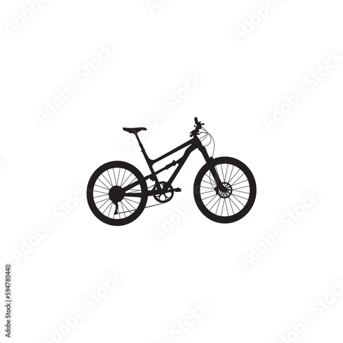 bicycle silhouette vector illustration art