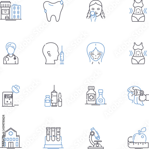 Agriculture and farming line icons collection. Produce, Crops, Livestock, Soil, Irrigation, Harvest, Tractor vector and linear illustration. Fertilizer,Crop rotation,Planting outline signs set