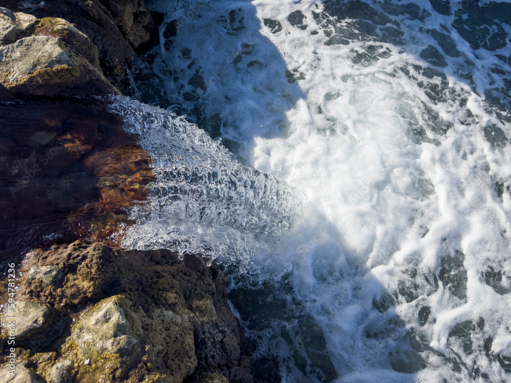 exuberant stream of drinkable cold water from the spring exuberant stream of drinkable cold water from the spring