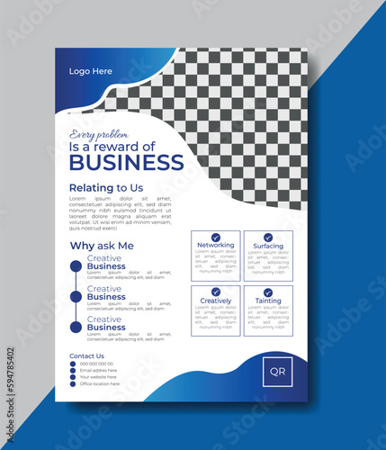 creative business flayer drsign