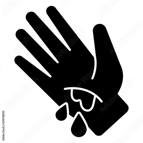 Perfect design icon of hand cut