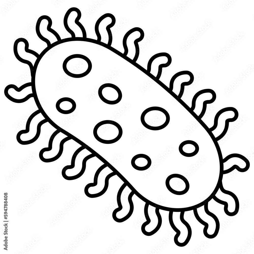 Fototapeta premium Perfect design icon of bacteria
