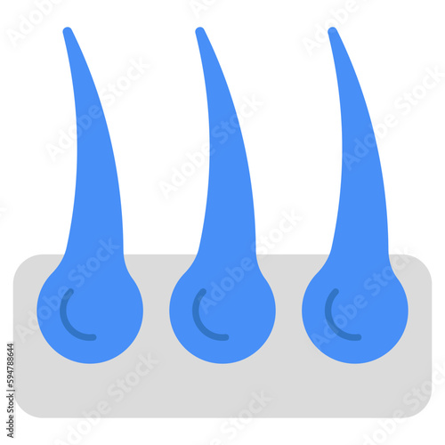 A unique design icon of follicle 
