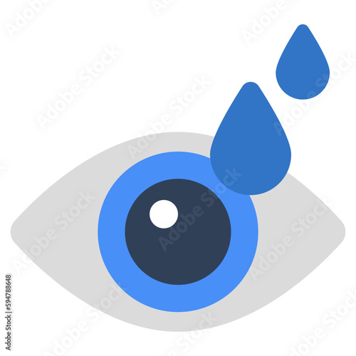 Modern design icon of eye drops