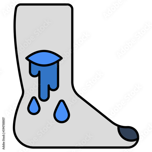 Perfect design icon of foot cut