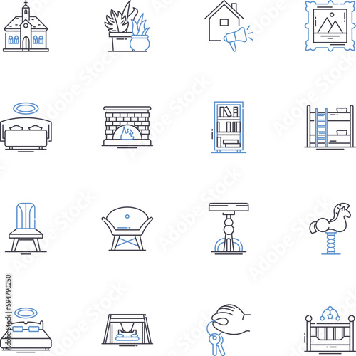 Transformation line icons collection. Metamorphosis, Alteration, Renewal, Change, Shift, Evolution, Revolution vector and linear illustration. Transmutation,Conversion,Transfiguration outline signs