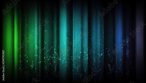 Blue and green wallpaper with vertical lines and subtle dust