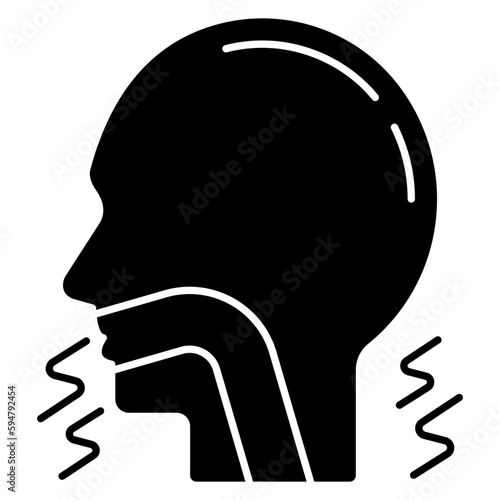 Premium download icon of cough 
