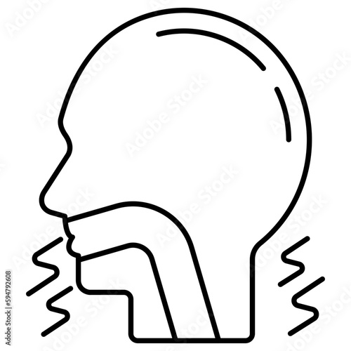 Premium download icon of cough 