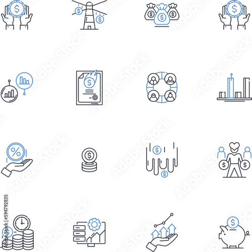 Marketplace line icons collection. Ecommerce, Platform, Marketplace, Retail, Trading, Sales, Online vector and linear illustration. Commerce,Transaction,Exchange outline signs set