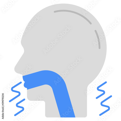 Premium download icon of cough 