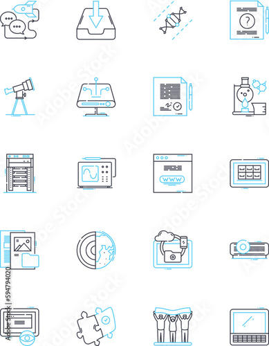 Ancient history linear icons set. Antiquity, Civilization, Monuments, Pyramids, Mythology, Hieroglyphs, Archaeology line vector and concept signs. Ruins,Pharaohs,Empire outline illustrations