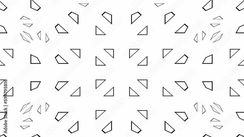 Abstract background with black and white stripes.Seamless loop video.Monochrome pattern. Abstract background with black and white stripes.Seamless loop video.Monochrome pattern.