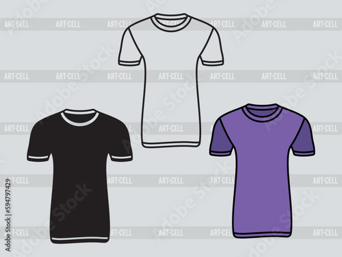 Short Sleeve T-shirt SVG, T-shirt Silhouette, Tshirt Icon Svg, Man Dress Svg, Tshirt Bundle